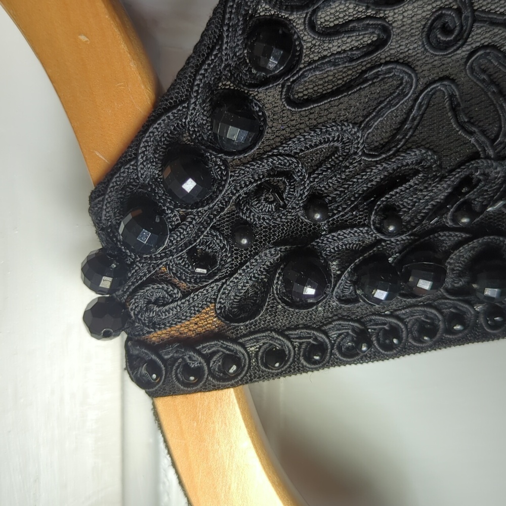Sue Wong Nocturne Black Beaded Cocktail Dress Size 6 - Picture 5 of 13